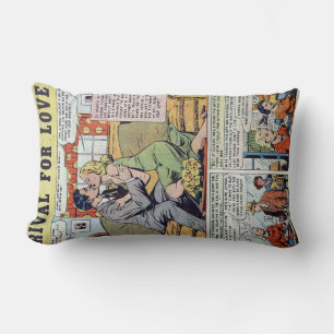 Vintage Comic Lumbar Cushion