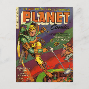 Vintage comic strips - postcard