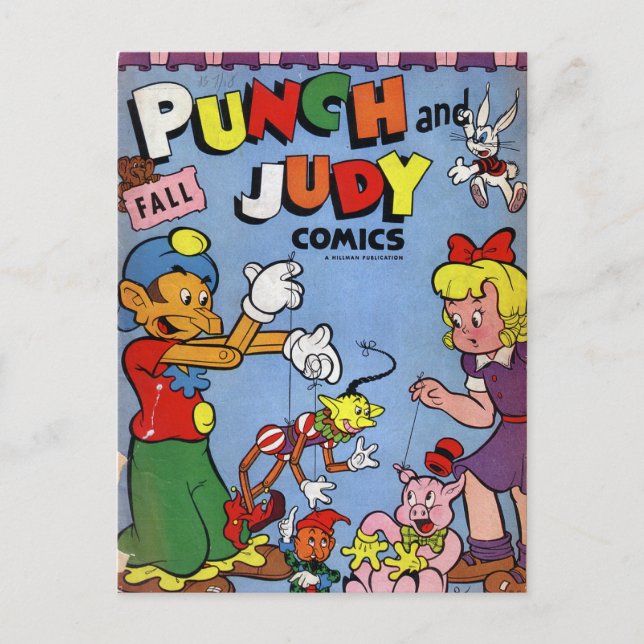 Vintage comic strips - postcard (Front)