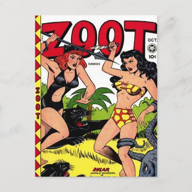 Vintage comic strips - postcard (Front)