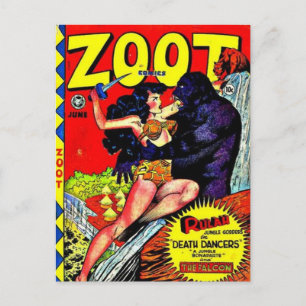 Vintage comic strips - postcard