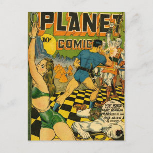 Vintage comic strips - postcard