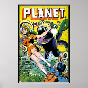 Vintage comic strips - poster