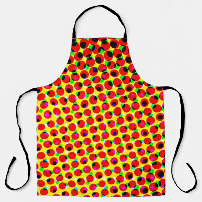 vintage comics colourful halftone backgroundabstra apron (Front)