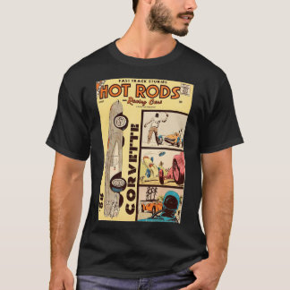 VINTAGE COMICS HOT RODS RACING CARS 50S T-Shirt