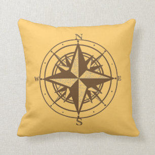 Vintage Compass Cushion