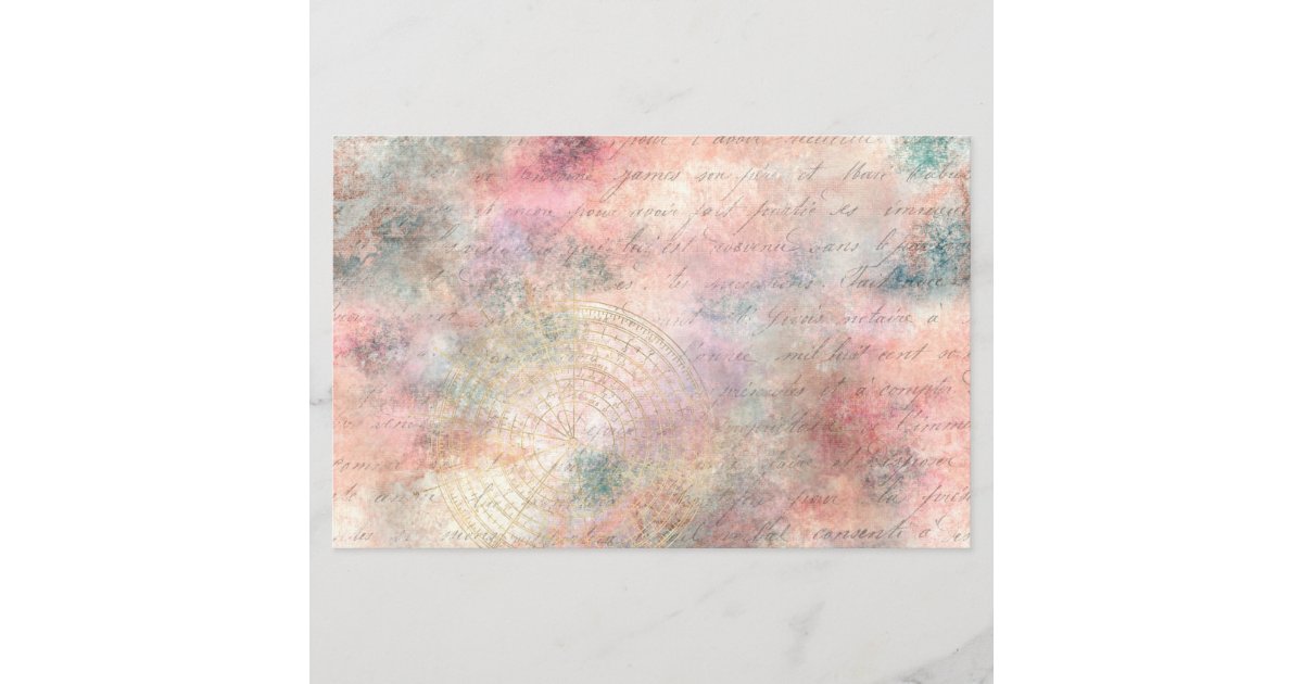Vintage Compass Ephemera Decoupage Scrapbook paper | Zazzle