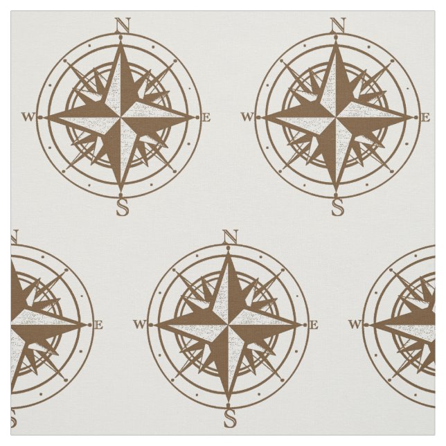 Vintage Compass Fabric (Swatch)