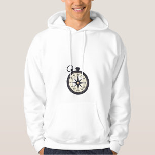 Vintage Compass Illustration Hoodie