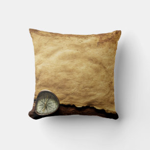 Vintage Compass Pillow! Cushion