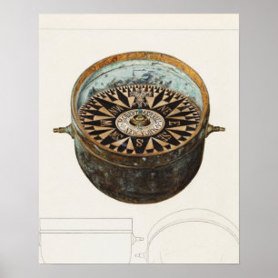 Vintage Compass Poster