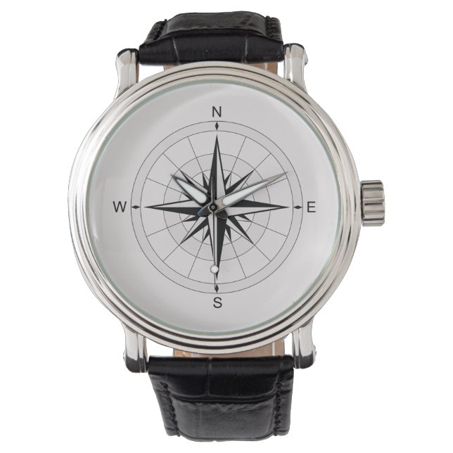 Vintage Compass Rose  Watch (Front)