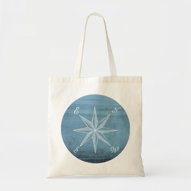 Vintage compass tote bag (Front)