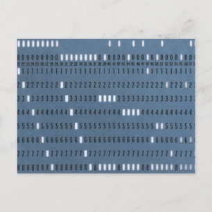 Vintage Computer Punched Card