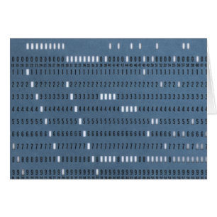Vintage Computer Punched Card