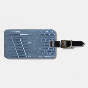 Vintage Computer Punched Card Luggage Tag
