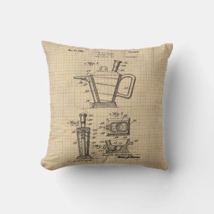 Vintage Condiment Holder Patent Cushion