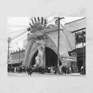 Vintage Coney Island Angel Entrance on Postcard