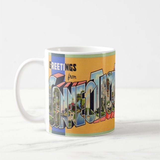 Vintage Connecticut Coffee Mug (Left)