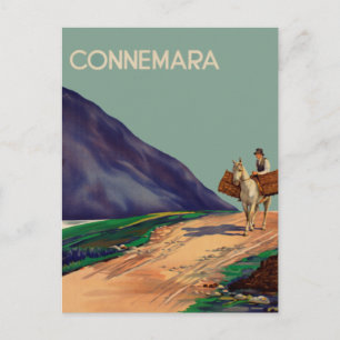 Vintage Connemara Ireland Travel Postcard