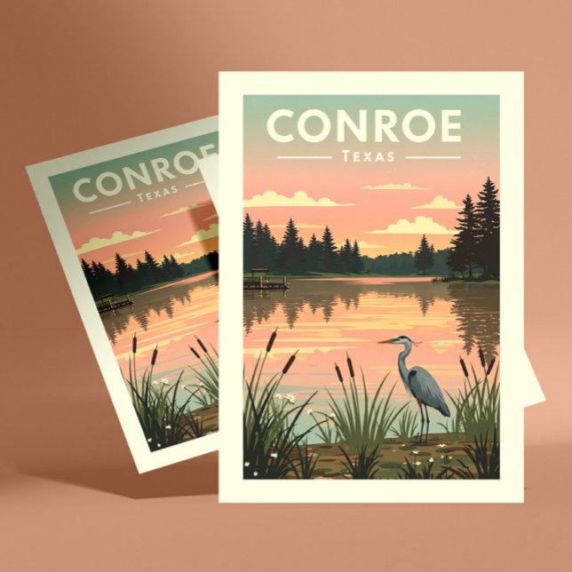 Vintage Conroe Texas Postcard (Creator Uploaded)