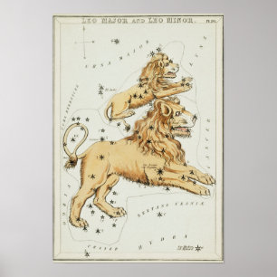 Vintage Constellation Illustration Poster