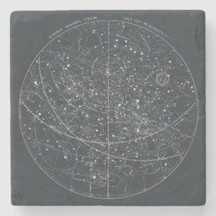 Vintage Constellation Map Stone Coaster