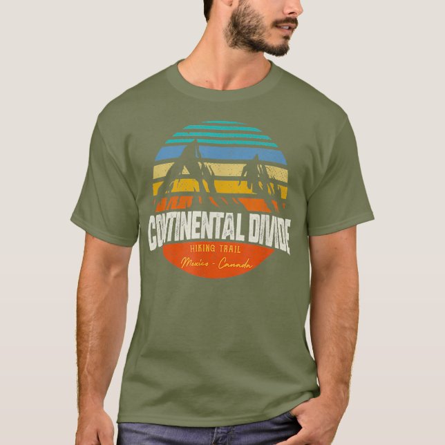 Vintage Continental Divide Hiking Trail T-Shirt (Front)