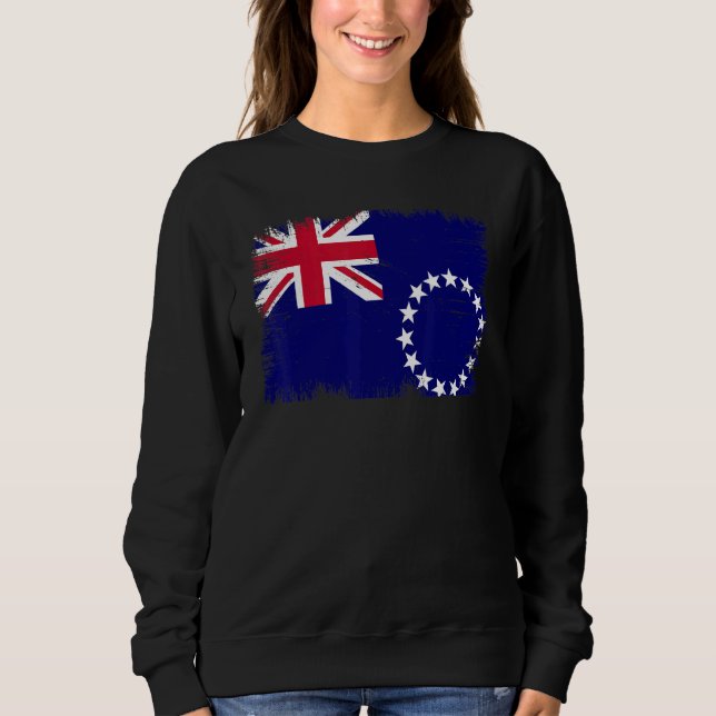 Vintage Cook Islands Flag Cook Island Independence Sweatshirt (Front)