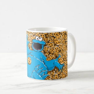 Vintage Cookie Monster and Cookies Coffee Mug