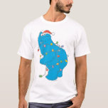 Vintage Cookie Monster Christmas Lights T-Shirt<br><div class="desc">Celebrate the holiday season with Sesame Street! This vintage graphic features Cookie Monster tangled up in Christmas lights.   © 2021 Sesame Workshop. www.sesamestreet.org</div>