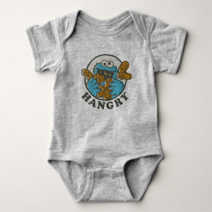 Vintage Cookie Monster Hangry Baby Bodysuit