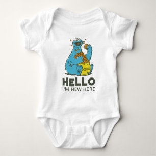 Vintage Cookie Monster New Baby Baby Bodysuit