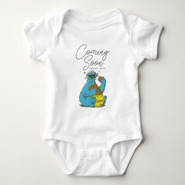 Vintage Cookie Monster | New Baby Baby Bodysuit (Front)