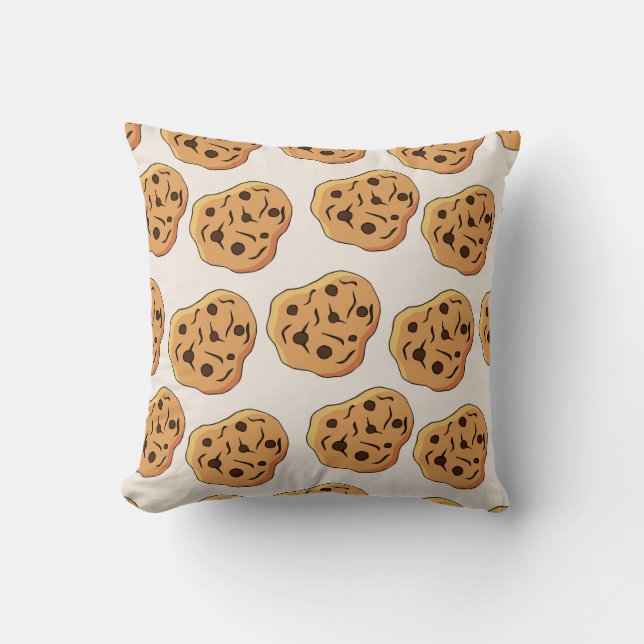 Vintage cookies seamless pattern. hand drawn illus cushion (Front)