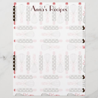 Vintage Cooking Utensil Recipe Card V3