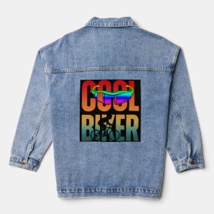 Vintage Cool Biker Denim Jacket