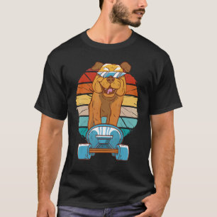 Vintage Cool Bulldog Skater Dog Sk8 Animal Dog Sk T-Shirt