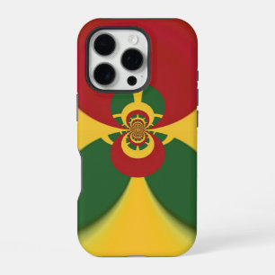 Vintage COOL CUTE RETRO Jamaicans Raster Gift Colo iPhone Case