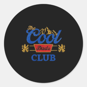 Vintage Cool Dads Club Funny Dad Fathers Day Classic Round Sticker