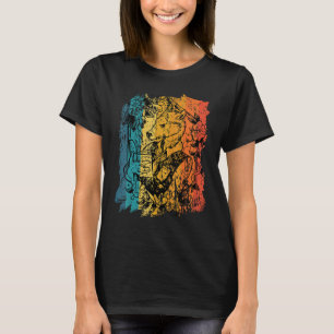 Vintage cool hand drawn werewolf character reading T-Shirt