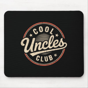 Vintage Cool Uncles Club Funny Uncle Fathers Day Mouse Pad