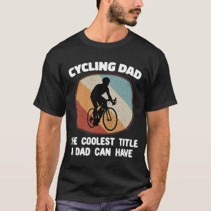 Vintage Coolest Cyclist Dad Bicycle Retro Sunset M T-Shirt
