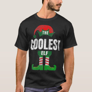 Vintage Coolest Elf Costume Matching Family Gifts T-Shirt