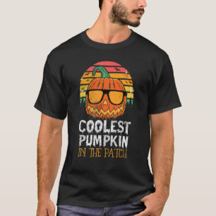 Vintage Coolest Pumpkin In The Patch Toddler Boys T-Shirt