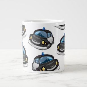 vintage Cop Car Large Coffee Mug