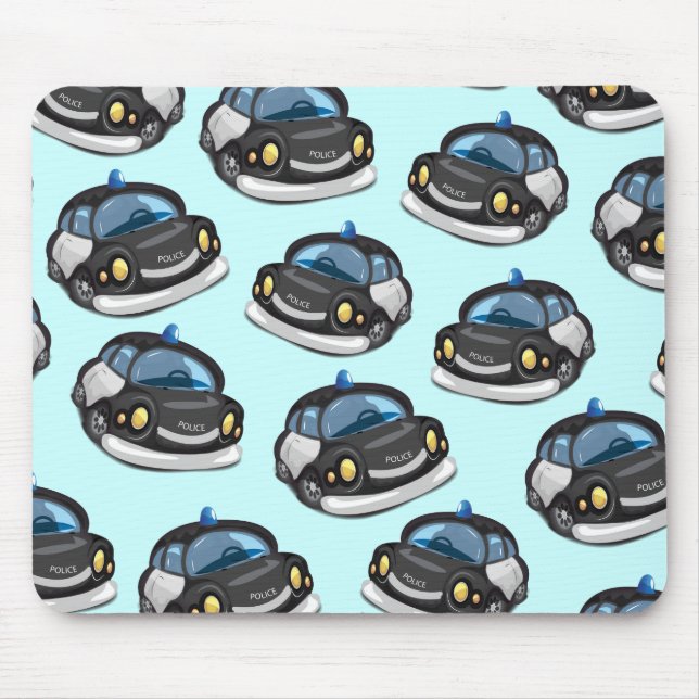 Vintage Cop Car Mouse Pad (Front)