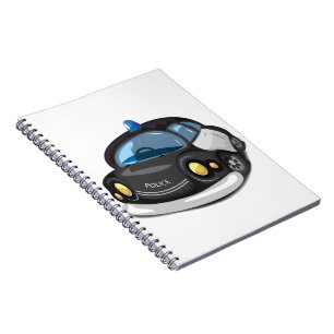 Vintage Cop Car Notebook