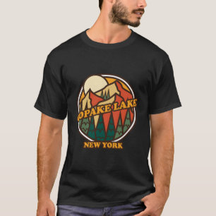 Vintage Copake Lake New York Mountain Hiking Souve T-Shirt