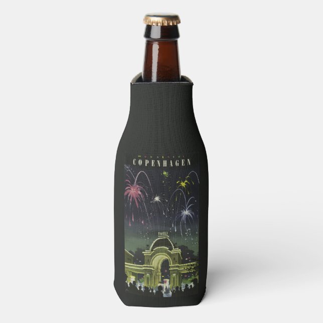 Vintage Copenhagen Denmark custom bottle cooler (Bottle Front)